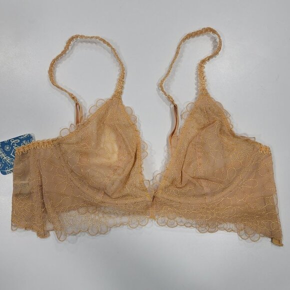 Free People Lucia Wheat Sunset Underwire Bra 32B - Picture 5 of 7